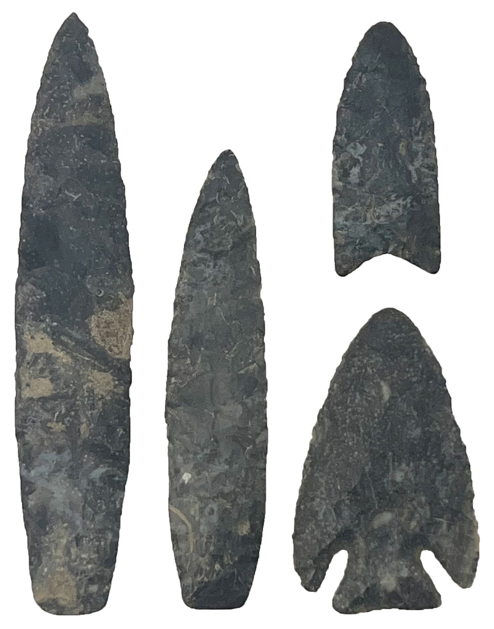 Great sampling of Menolite Chert. 2 1/4" to 5 1/2". Ex Anthony Farrow. (1 of 2)