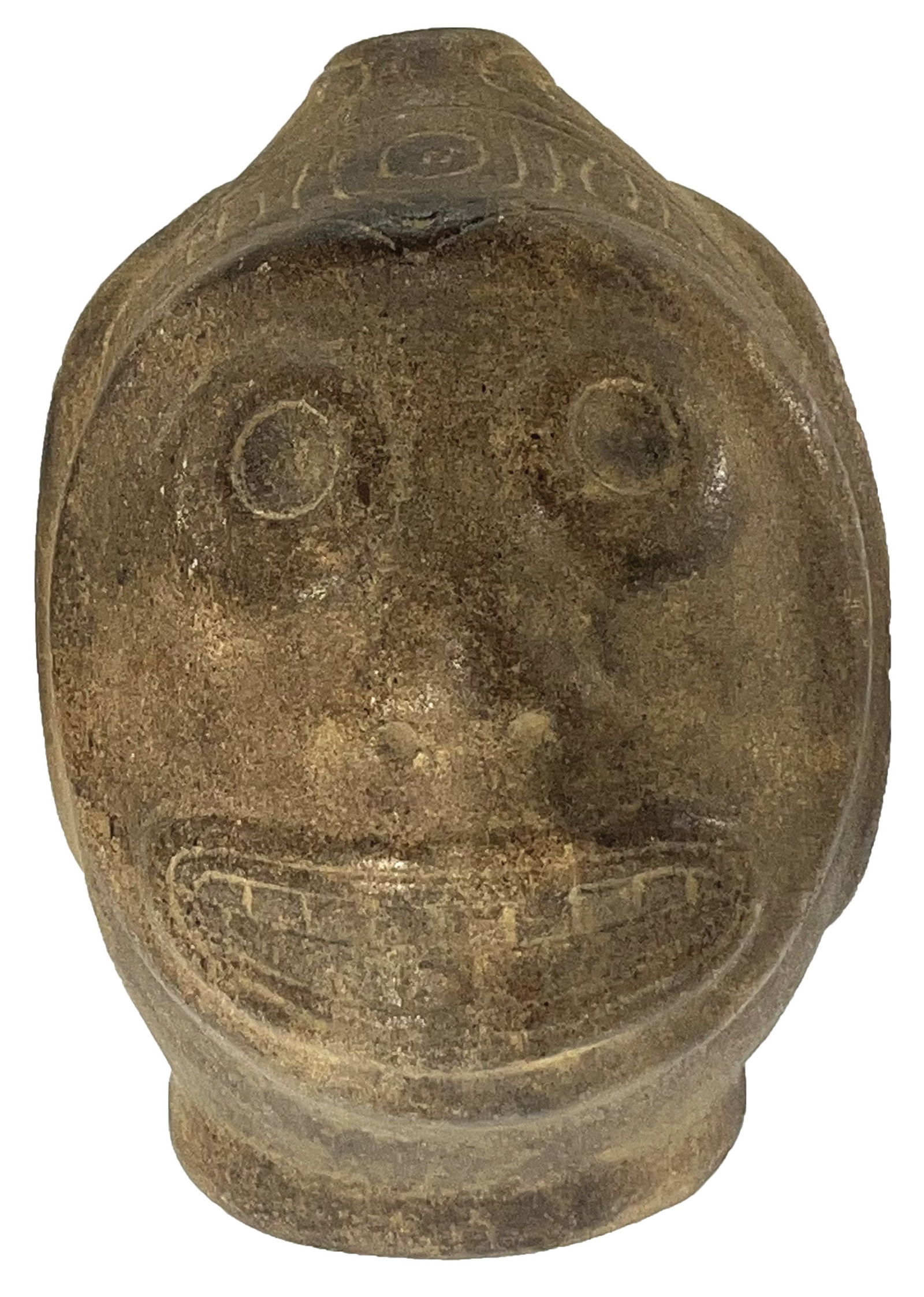 6 1/2" Pre-Columbian Stone Taino Figure. Hispaniola. Ex Palmer Jarvis. (1 of 4)