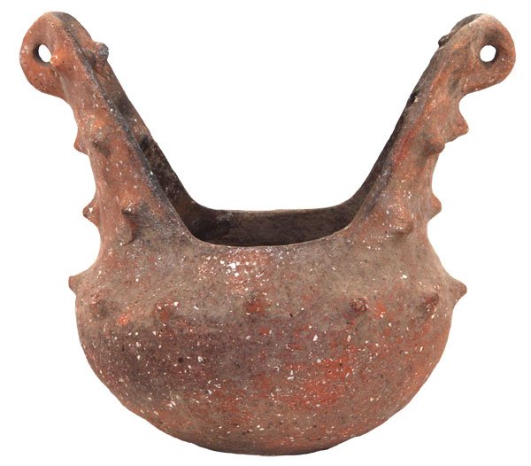 Rare Dallas Culture Saddle Pot. Ex-Stroud, Tilley: 200. Rare 7” H. Dallas Culture Saddle Pot. Jackson Co, AL. Minor rst. Ex-Stroud, John Tilley, Kilgore