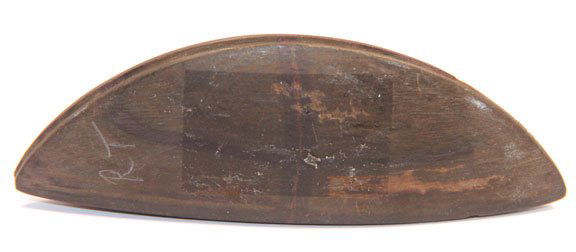 3 5/16” Slate Boatstone. Groove over top. IL. 1: 405. 3 5/16” Slate Boatstone. Groove over top. Illinois. 1945
