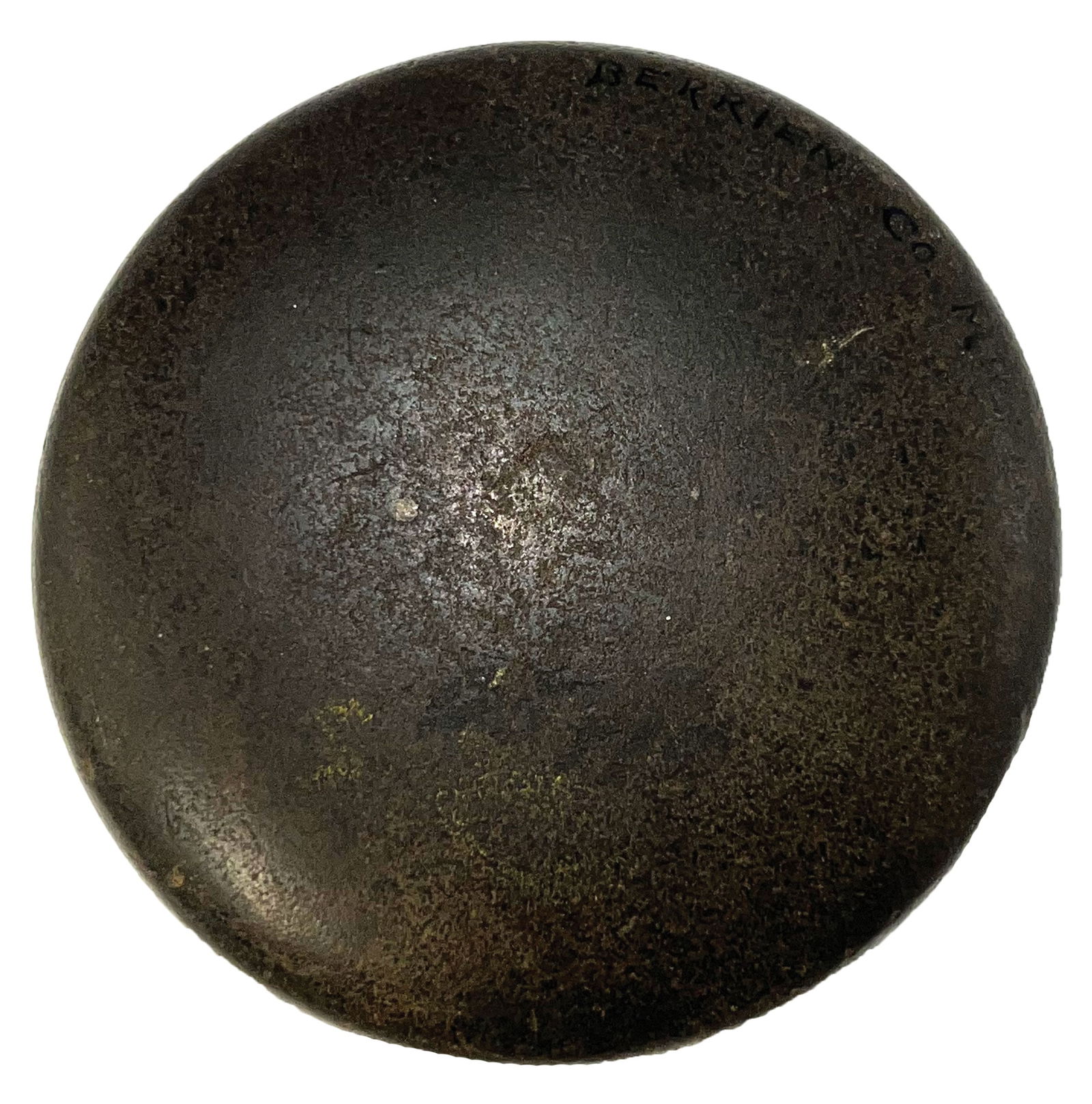 3 5/8" Black Diorite Biscuit Discoidal. Michigan. Ex Robert Mathias. (1 of 3)