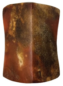 2 7/8" Quartz Hourglass Bannerstone. Found in 1973. Motley COA.