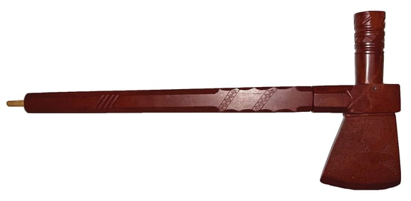 12" Stem with 6 3/4" Tomahawk Pipe. Early to Mid 1800's. Ex Ritter.