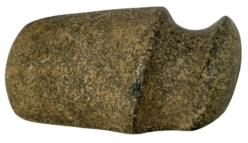 4" Miniature 3/4 Slant Groove Axe. Ex Earl Townsend. Partain COA.