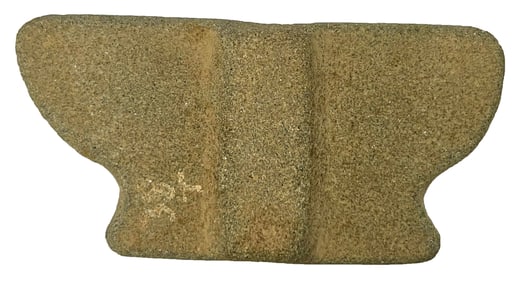 3 13/16" Pennsylvania Winged Bannerstone. Ex P. Titterington.