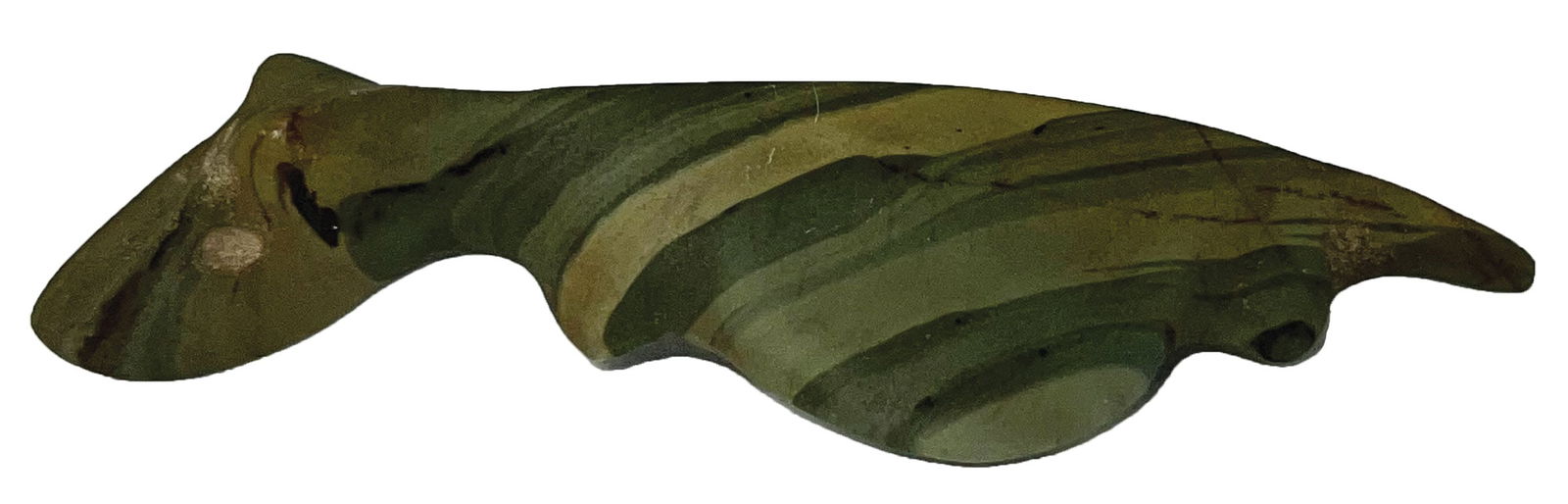 4" Long Rare Animal Type Birdstone. Ex Noakes. Motley COA. (1 of 5)