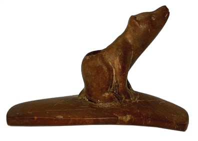 3 1/16" Sitting Bear Pipe. Macoupin County, Illinois.