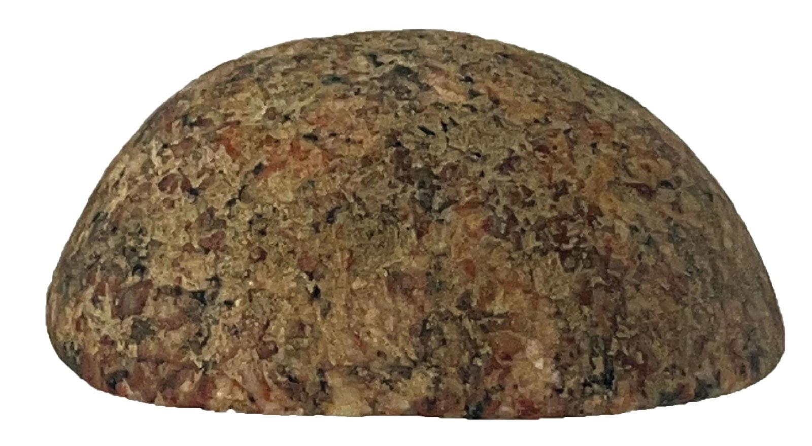 2 1/2" Slightly Cupped Boatstone. Sangamon County, Illinois. (1 of 2)