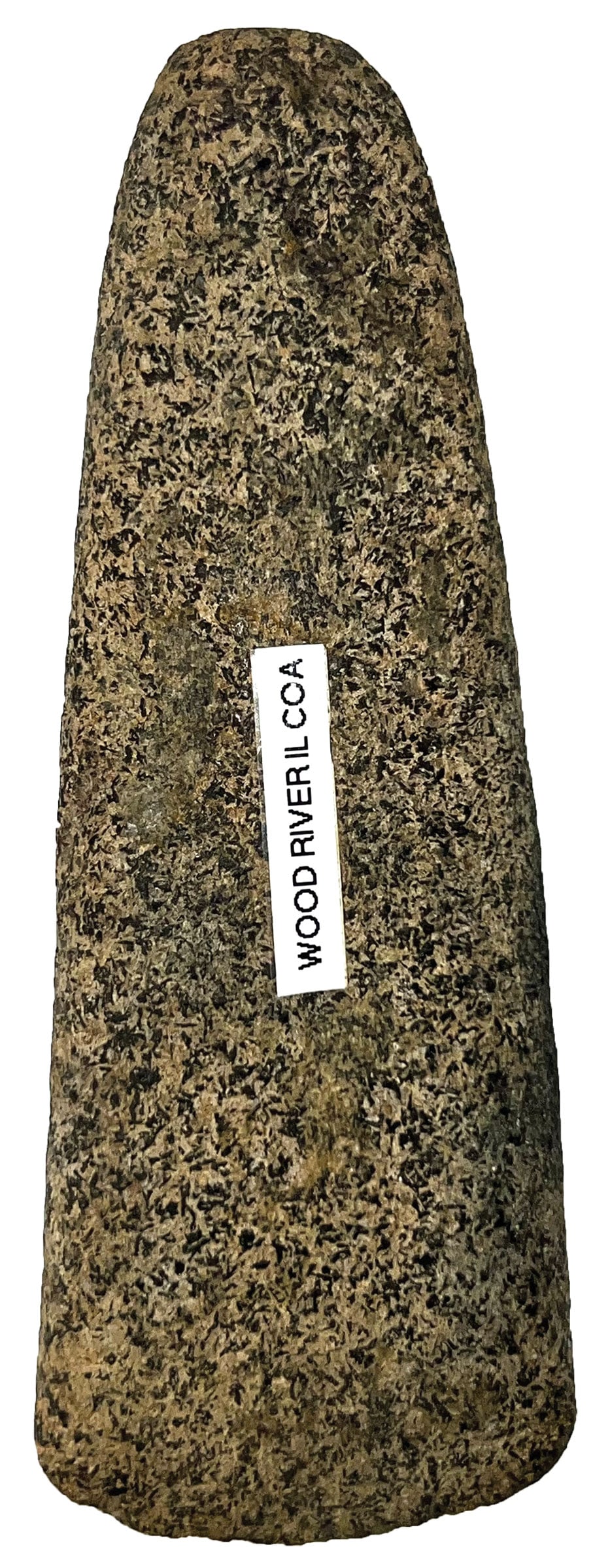 5" Gouge. Granite. Wood River, Illinois. Dickey COA.: 5" Gouge. Granite. Wood River, Illinois. Dickey COA.