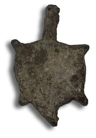 1 5/8" Historic Puddle mold. Turtle Effigy. Recovered in Lima, New York.