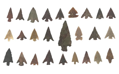 Frame of 26 Points. Various types and materials. Ex Shane Hicks.