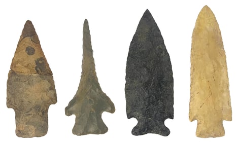 Frame of 4 Points. All have restoration. Ex Jerry Hodson.