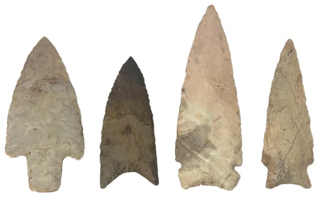 Frame of 4 Points. Various types and materials. Ex Jerry Hodson.