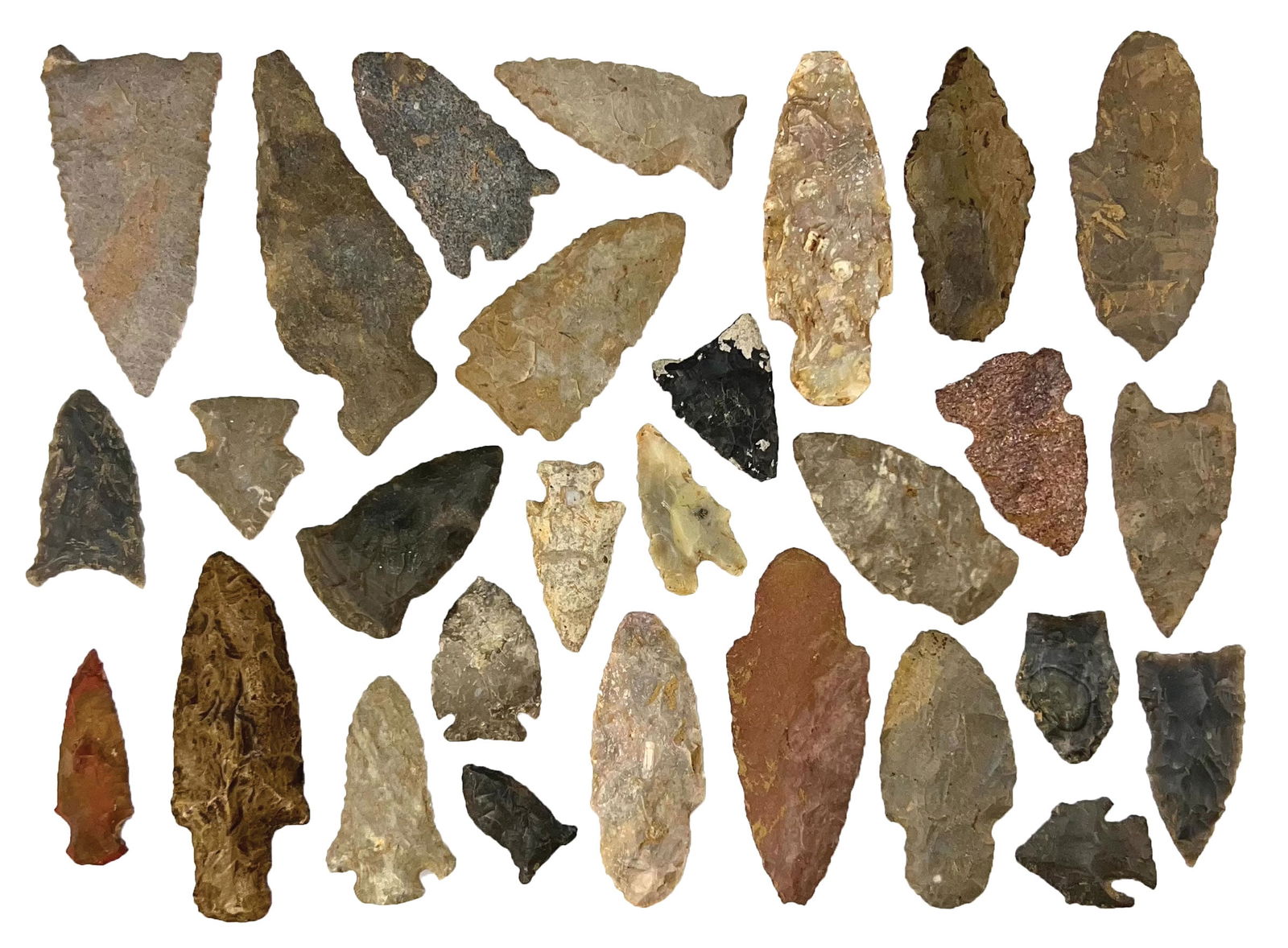 28 Points. Various types and material. Ex Glen McQuaide. (1 of 5)