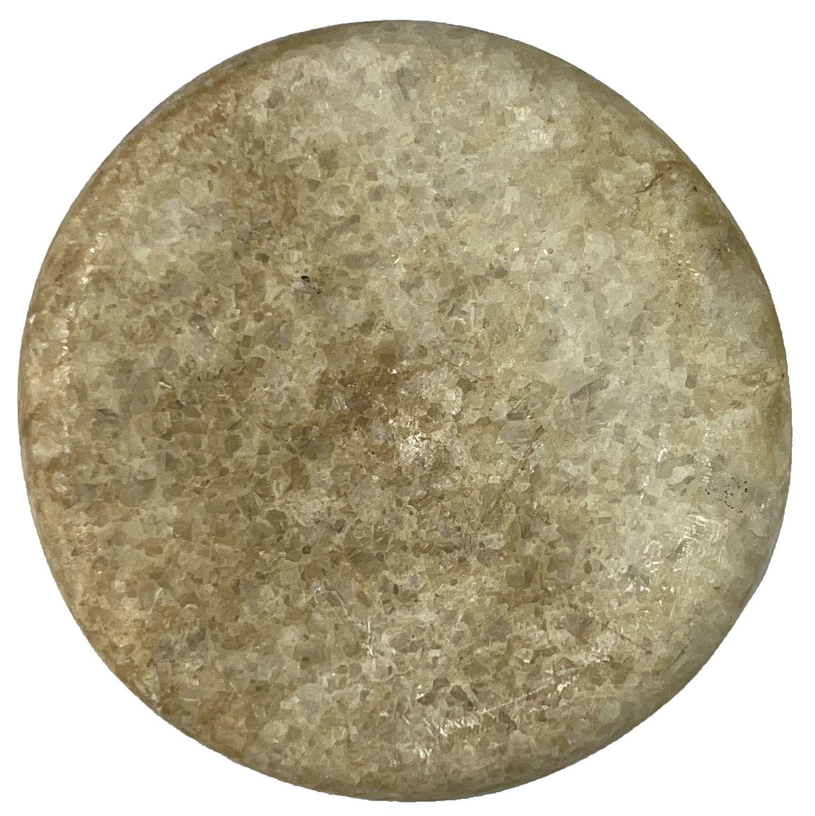 3" Discoidal. Quartz. Spencer County, Indiana. (1 of 4)