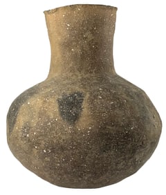 9" Water bottle. Shell Temper. Arkansas. WW #11. Ex Dale Rector.