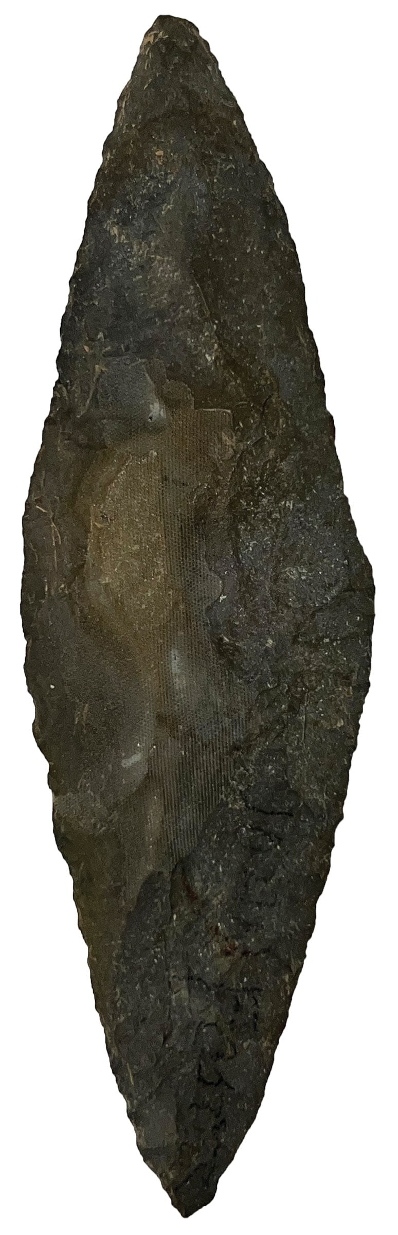 5 9/16" Harahay. Juneau County, Wisconsin. Bennett COA.: 5 9/16" Harahay. Well Made. Gray Flint. Juneau County, Wisconsin. Ex Robert Burke and Len Murphy. Bennett COA.
