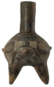 8 11/16" Caddo Friendship Bottle. Arkansas. Ex George Beckman.