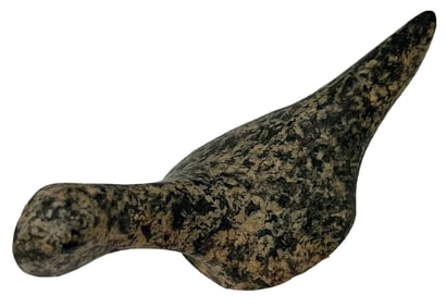 3 7/8" Birdstone. Diorite/Granite. Perino and Putty COA's.