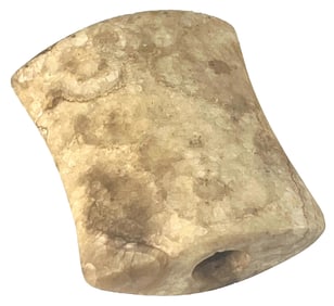 3 1/4" Hourglass Bannerstone. Quartzite. llinois. Perino COA.