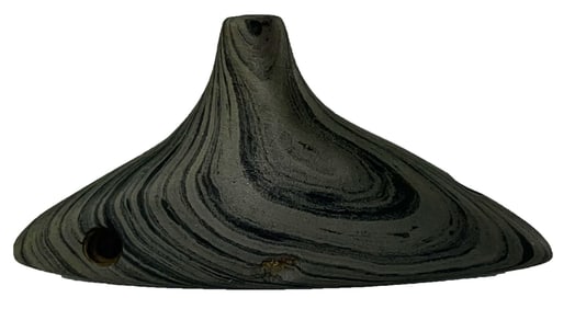 4" Knobbed Top Boatstone. Darke County, Ohio. Ex Putterbaugh.