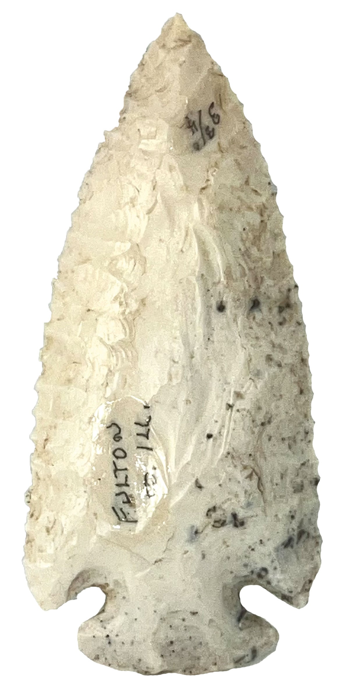 3 11/16" Dovetail. Avon Chert. Illinois. Ex Edwards, Voglar and Nick Gray. (1 of 2)