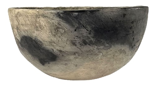 4 1/4" McElmo Style Black and White Bowl. CO. Ex Steve Switzer.