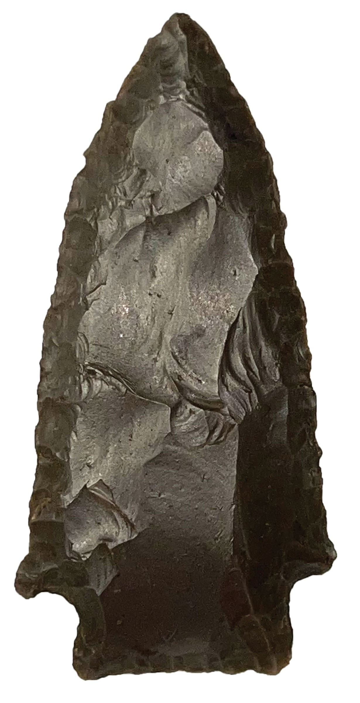 3 3/8" Adena. Hornstone. Madison County, Indiana. Ex Larry Swann. (1 of 2)