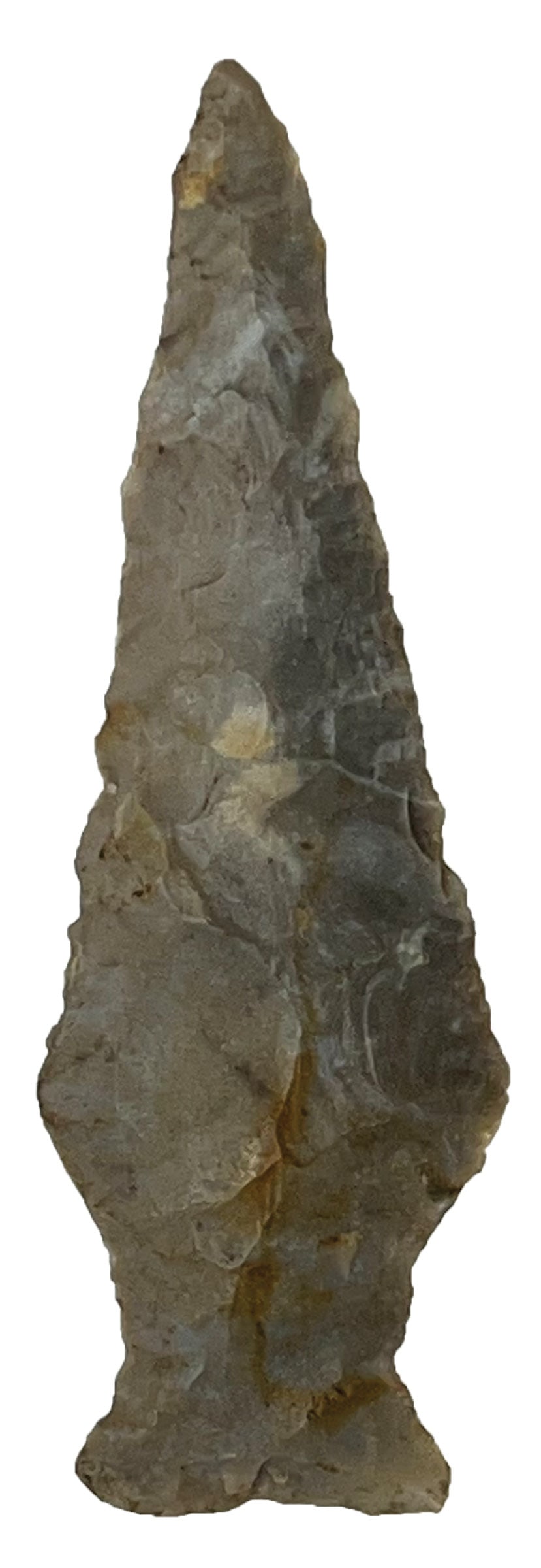 3 7/8” Ashtabula. Upper Mercer Grey Chert. Ohio. Partain COA. (1 of 3)