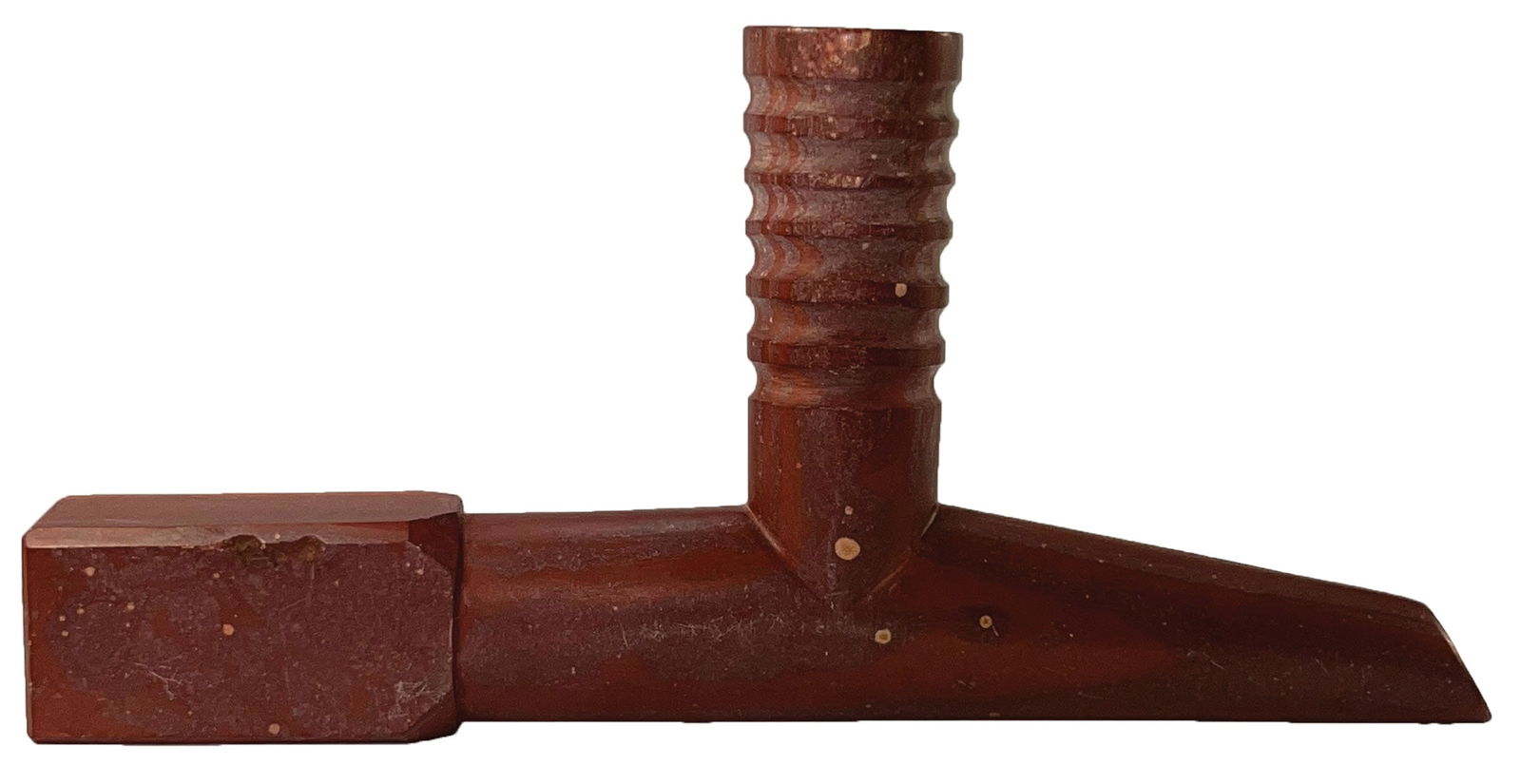 8 1/2" 1900s Western Plains Catlinite Pipe. (1 of 2)