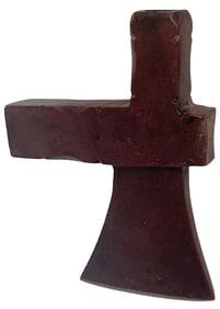 5 5/8” 1900s Western Plains Catlinite Axe Pipe. Ex George Williams.