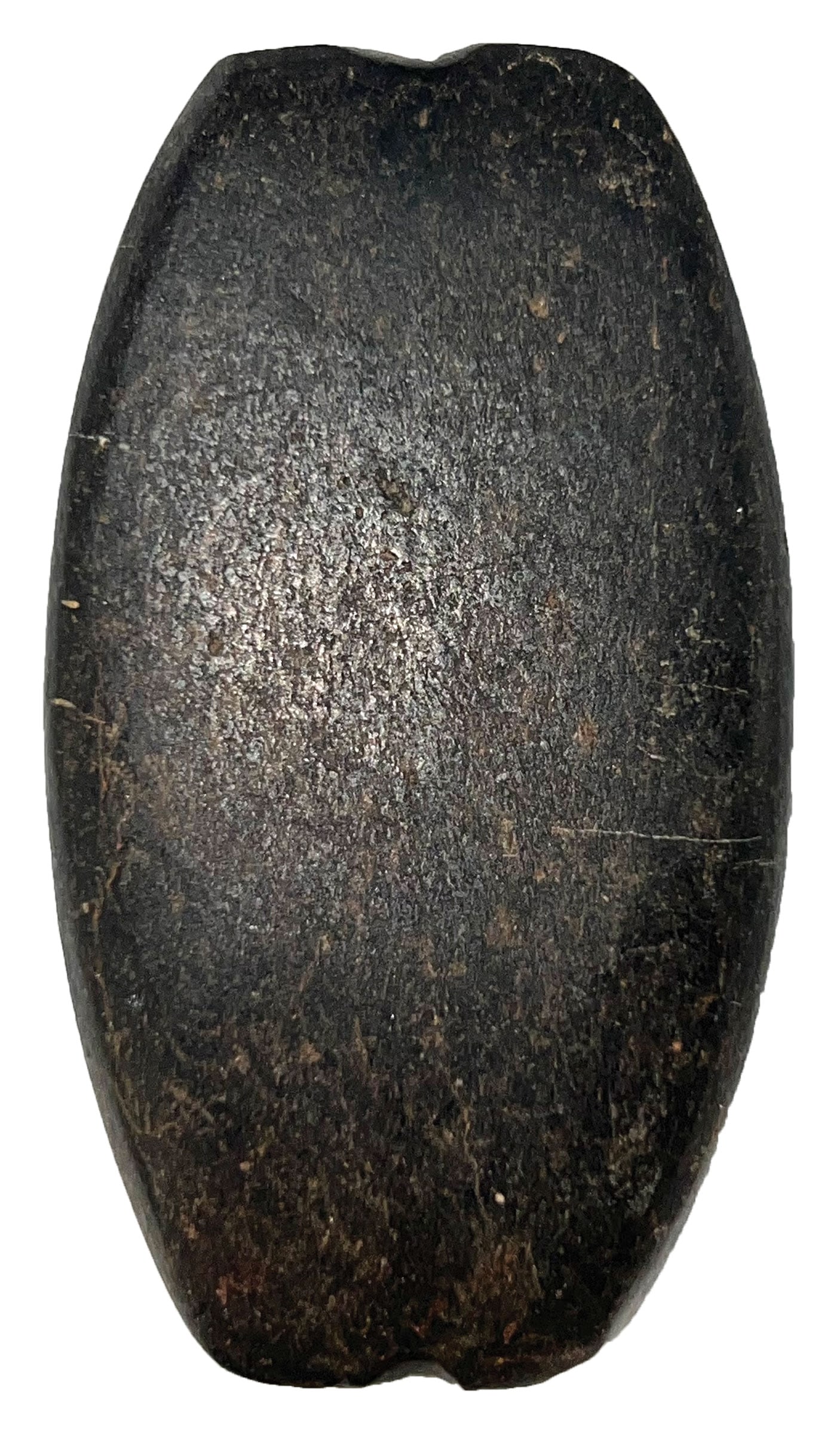 2 15/16" Tie-On Salvage Gorget. Steatite. Illinois. Motley COA. (1 of 3)