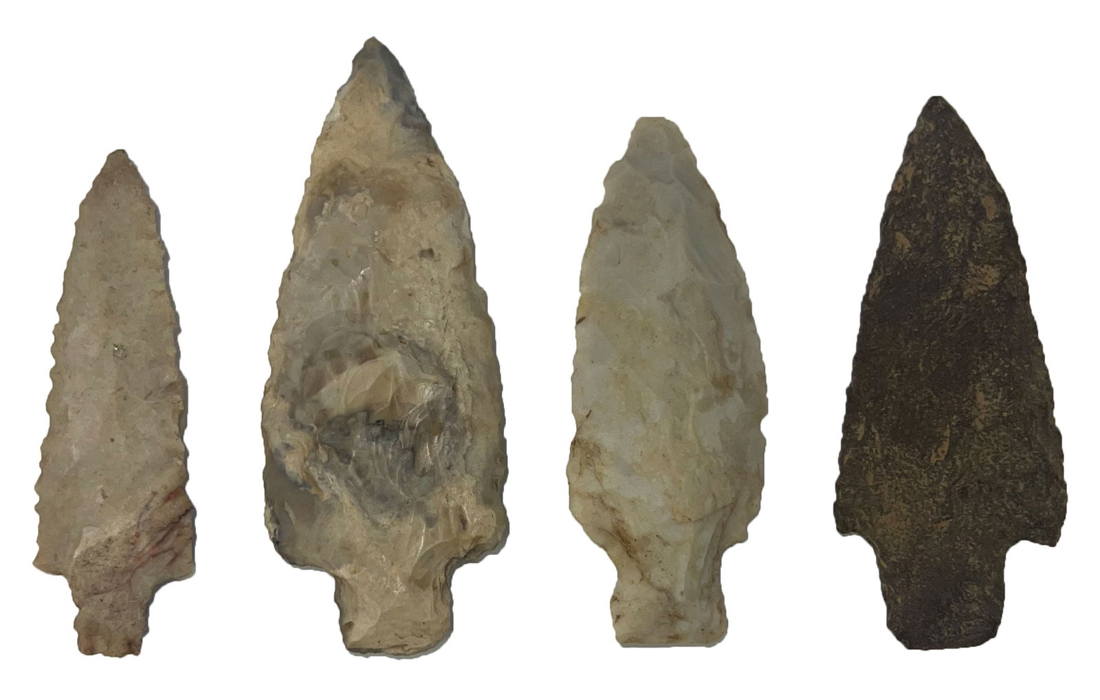 Frame of 4 Points. Various types and materials. Ex Jerry Hodson. (1 of 2)