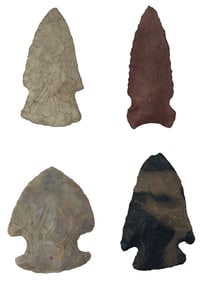 Frame of 4 Points. Various types and materials. Ex Jerry Hodson.