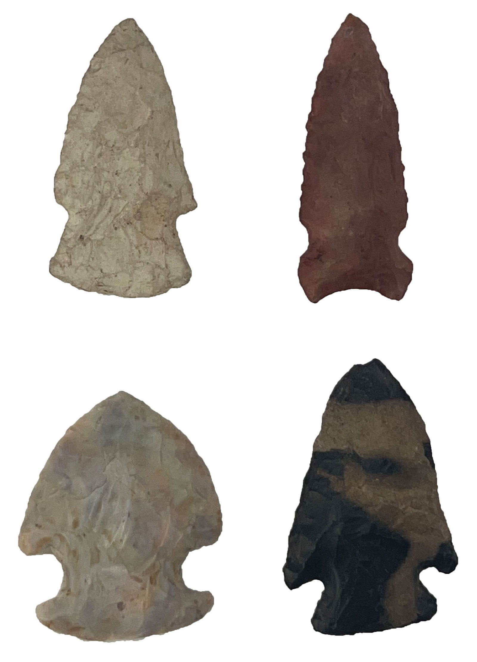 Frame of 4 Points. Various types and materials. Ex Jerry Hodson. (1 of 2)