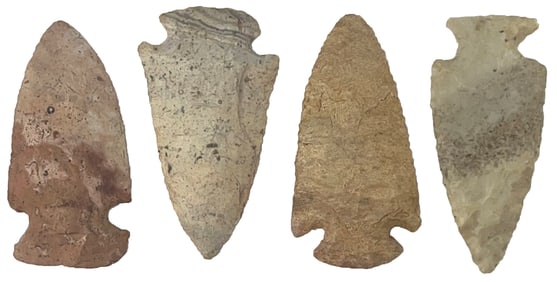 Frame of 4 Points. Various types and materials. Ex Jerry Hodson.