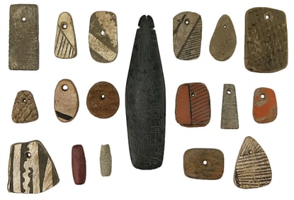 18 Variety of Artifacts. New Mexico. 1 3/16"- 5 5/8". Mark Cline.&nbsp;