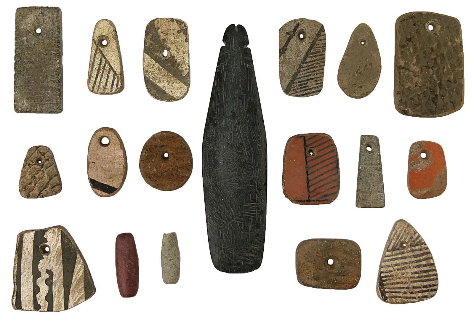 18 Variety of Artifacts. New Mexico. 1 3/16"- 5 5/8". Mark Cline.  (1 of 5)