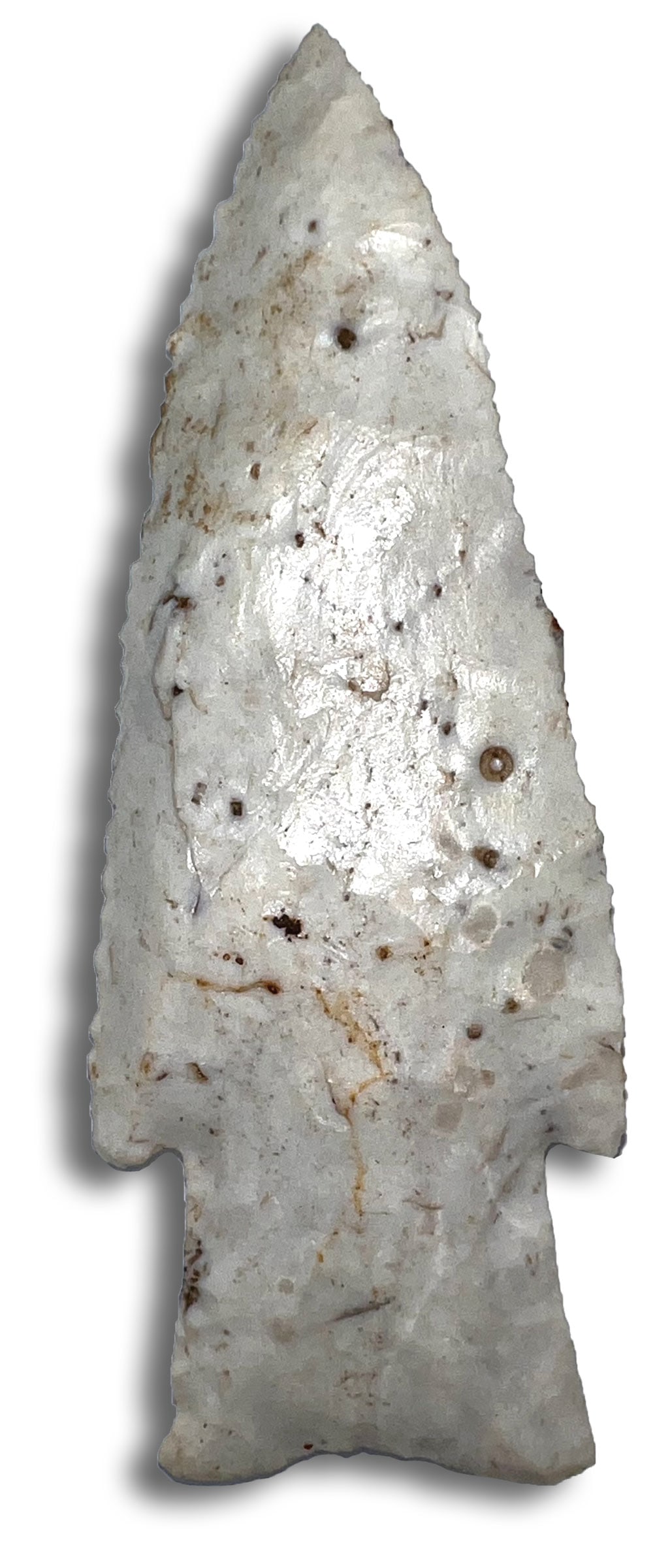 4" Hardin. White Glossy Burlington. Illinois. Ex Bill Applegate.: 4" Hardin. White Glossy Burlington. Illinois. Ex Bill Applegate and Nick Gatses Collections.