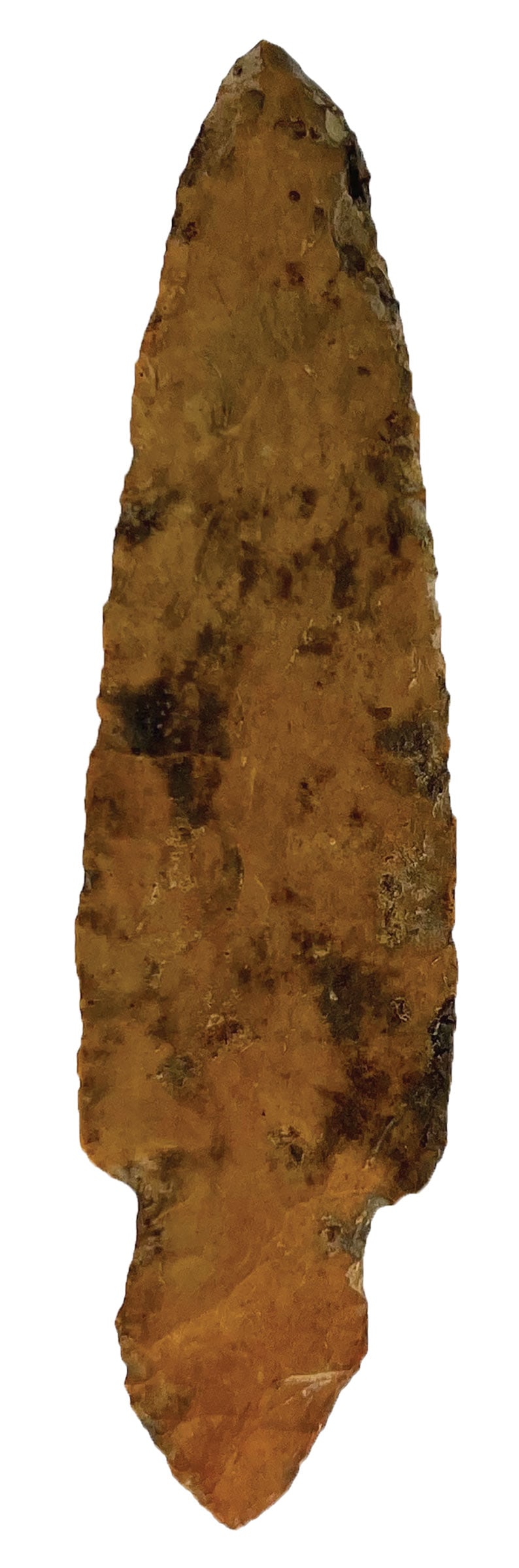 4 5/8" Turkeytail. Indiana. Well made with great minerial deposits. Ex Lloyd Cash. (1 of 2)