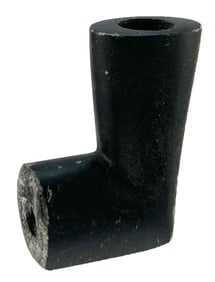 1 3/4" T. Bowl by 1" Stem Historic Elbow Pipe. Steatite. Alabama. Ex Noakes.