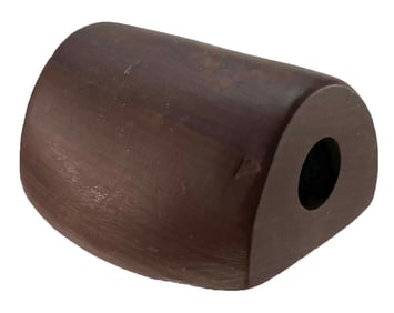 2 1/4" Humped Bannerstone. Arkansas. Claystone. Ex Roy Hathcock. Davis G10 COA.