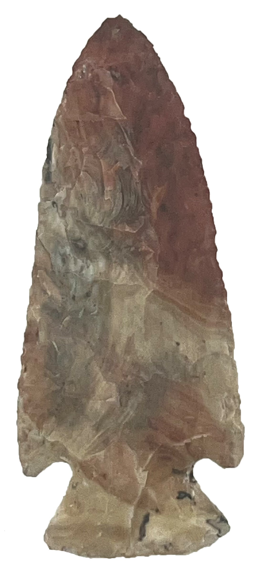 3 3/8" Hardin. Burlington Chert. Fayette County, Illinios. Ex Bill Pesch.: 3 3/8" Hardin. Burlington Chert. Fayette County, Illinios. Ex Bill Pesch and Nick Gray Collections.
