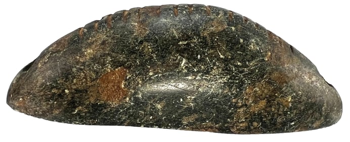 4 3/8" Tallied & Drilled Boatstone. Recovered in Tennessee. Ex Sean Cotner.