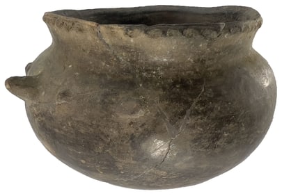 6 1/2" Possum Effigy Pot. Restored. Ex Lloyd Cash Collection.