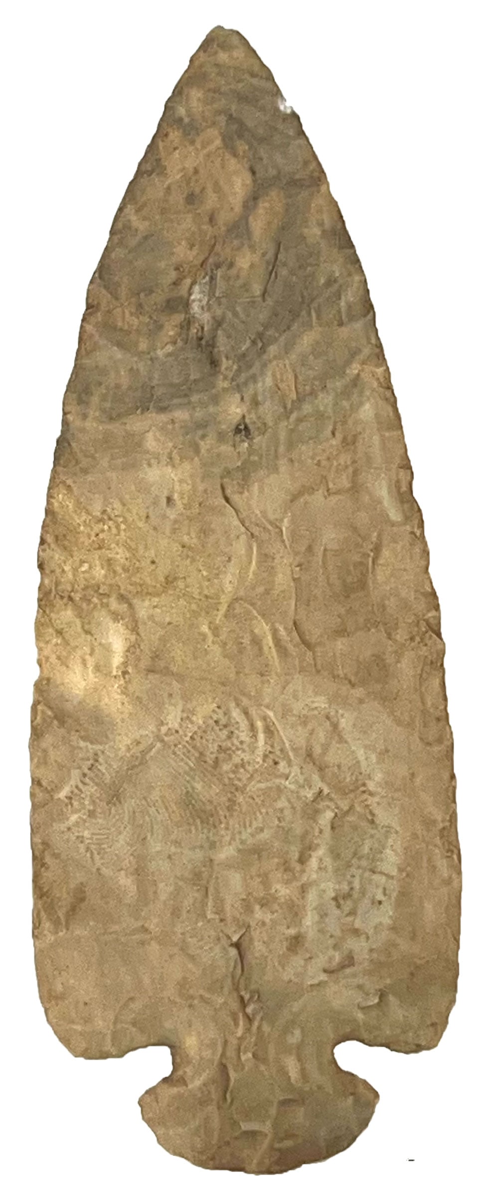 4 1/4" Dovetail. Tan Chert. Ohio.  Ex Wally Zollman. (1 of 2)