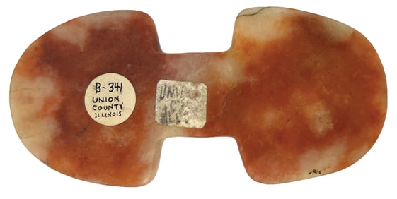 4 5/8" Butterfly Bannerstone. Ex B. Guthrie, B. W. Stephens and Lloyd Cash.