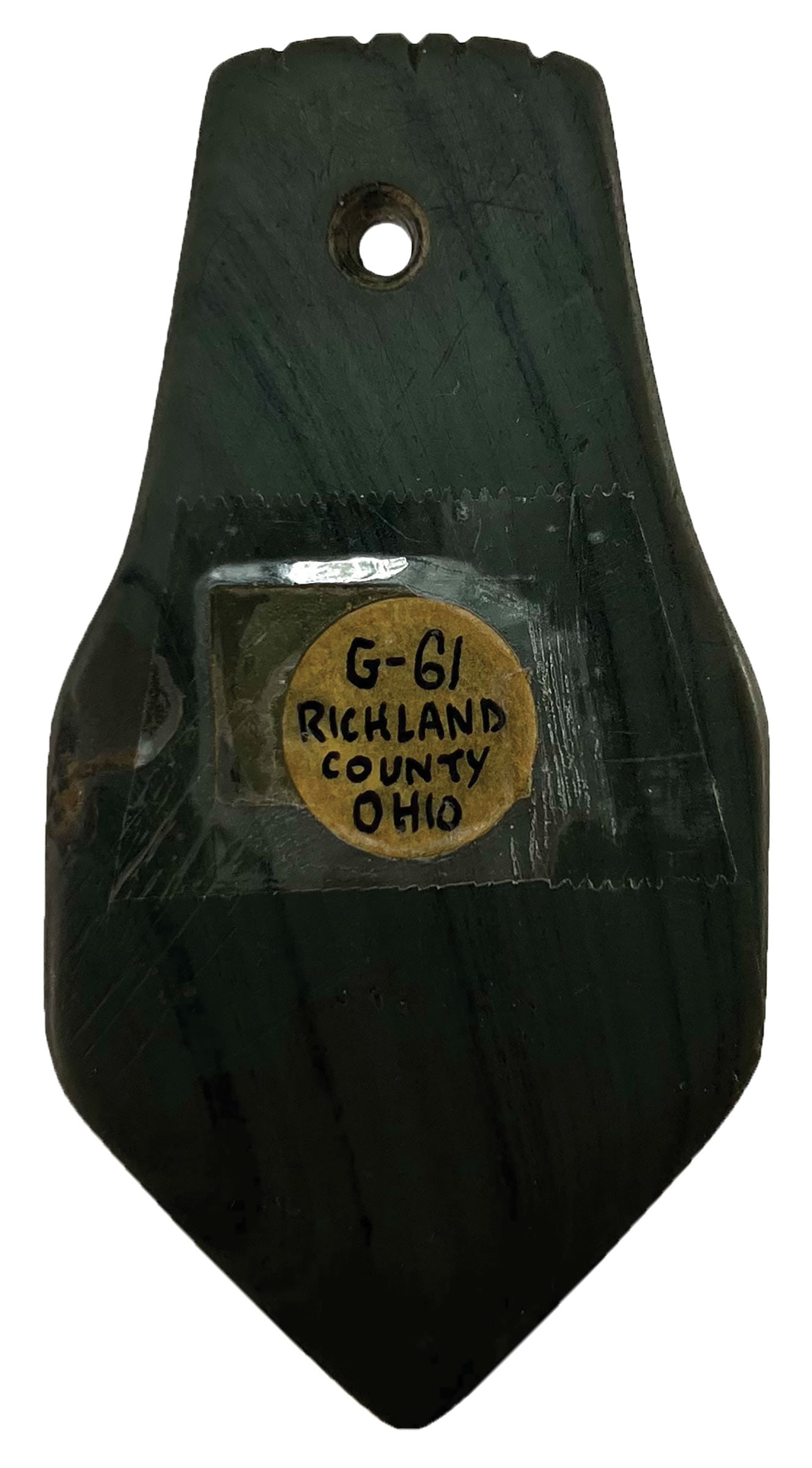 3 1/2" Hopewell Pendant. Ex B.W. Stephens, Tallied on top. Motely COA (1 of 4)