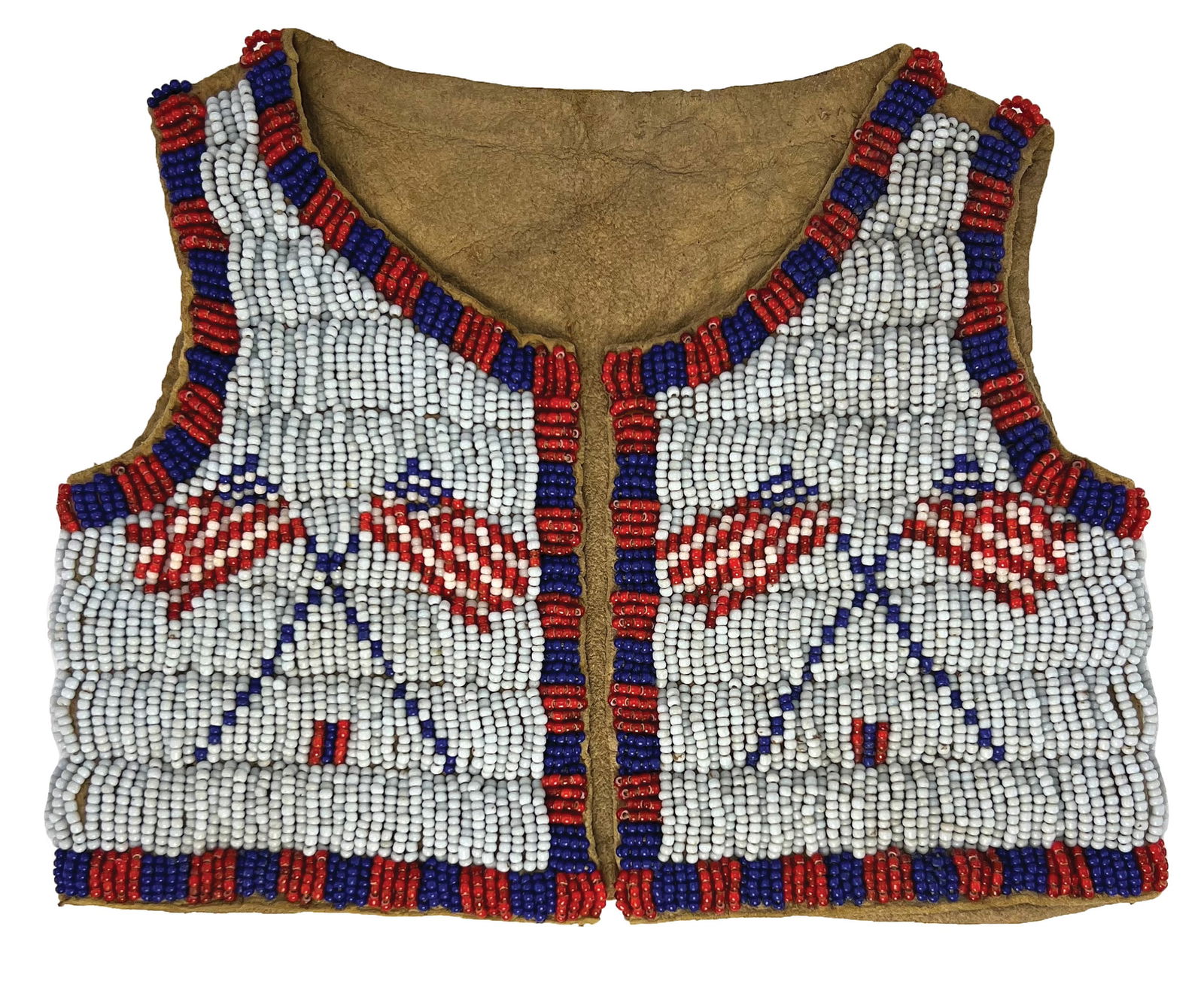 6 3/4" W. Beaded Infant Vest. Western Plains/Sioux. Ex Nick Gatses. (1 of 2)