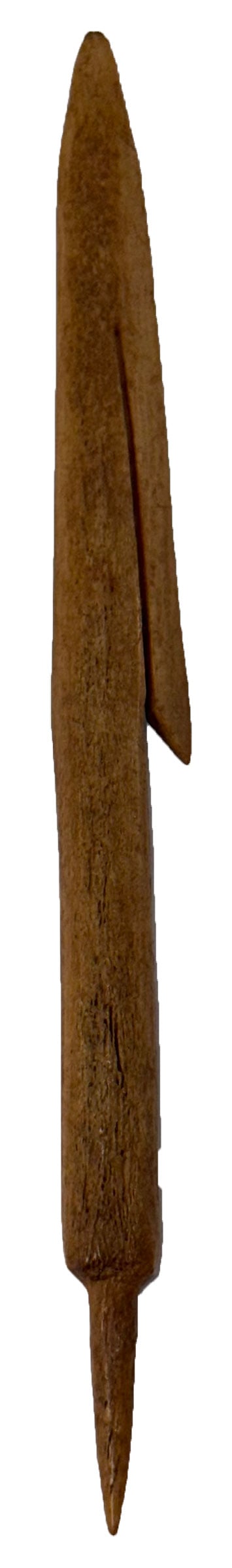 6 3/8" Alaskan Harpoon. Bone. Nice. Ex Nick Gray Collection.: 6 3/8" Alaskan Harpoon. Bone. Nice. Ex Nick Gray Collection.
